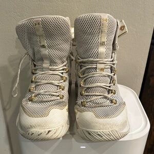 Under Armour High Top Sneakers with White and Gold Details